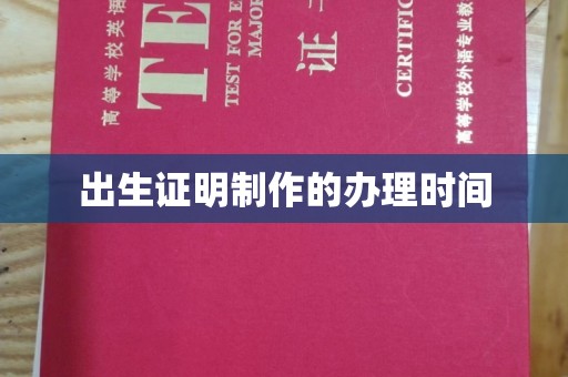 正镶白旗出生证明制作的办理时间