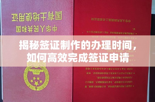 正镶白旗揭秘签证制作的办理时间，如何高效完成签证申请