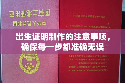 正镶白旗出生证明制作的注意事项，确保每一步都准确无误