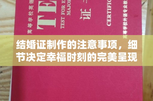 正镶白旗结婚证制作的注意事项，细节决定幸福时刻的完美呈现