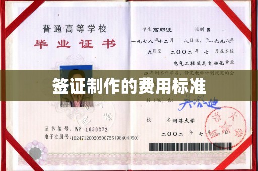 正镶白旗签证制作的费用标准