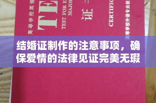 正镶白旗结婚证制作的注意事项，确保爱情的法律见证完美无瑕